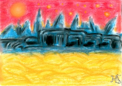 Alien Cityn auringonlasku tekijältä Tim Hoinkis