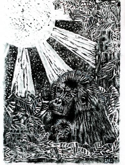 Viidakon gorillaperhe tekijältä Tim Hoinkis