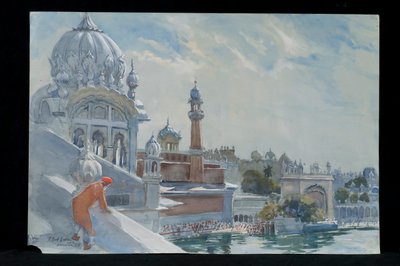 The Refectory, Golden Temple, Amritsar, 2012 (wc paperilla) tekijältä Tim Scott Bolton
