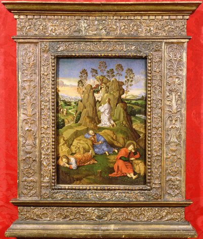 Kristus Getsemanessa, n. 1510 (öljy paneelille) tekijältä Timoteo Viti