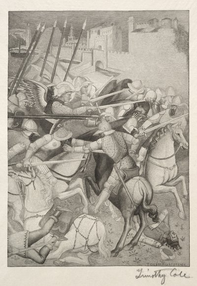Vanhat italialaiset mestarit: Pyhän Efesoksen taistelu Sardinian pakanoita vastaan, 1888-1892. tekijältä Timothy Cole
