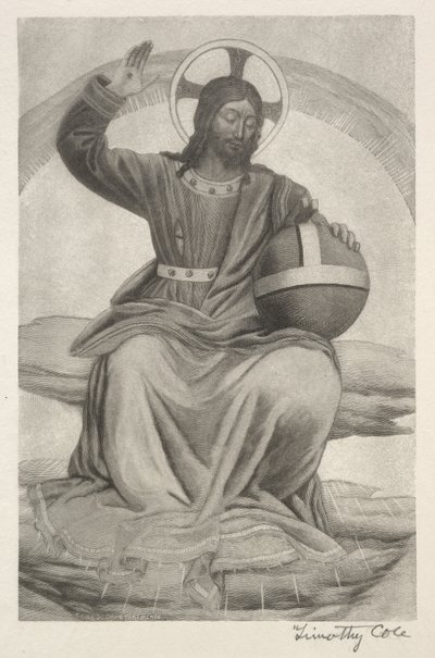 Vanhat italialaiset mestarit: Christ Enthroned, 1888-1892. tekijältä Timothy Cole