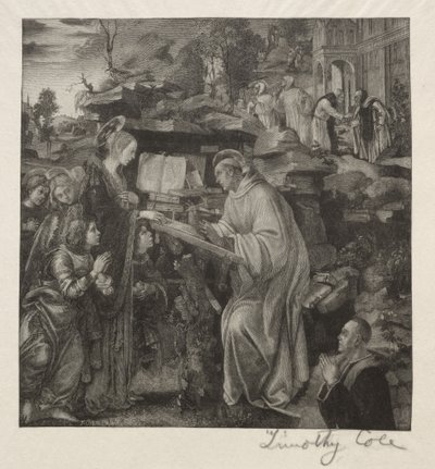 Vanhat italialaiset mestarit: Madonna ilmestyy St. Bernardille, 1888-1892. tekijältä Timothy Cole