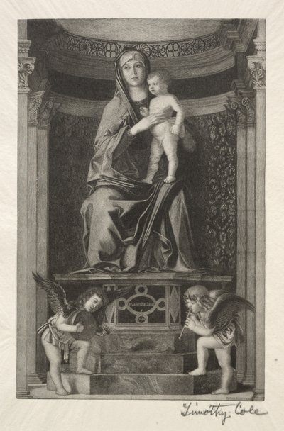 Vanhat italialaiset mestarit: Madonna ja lapsi, 1888-1892. tekijältä Timothy Cole