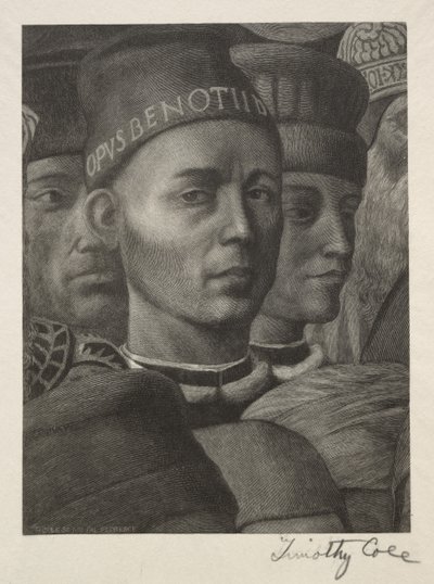 Vanhat italialaiset mestarit: Benozzo Gozzolin muotokuva, 1888-1892. tekijältä Timothy Cole