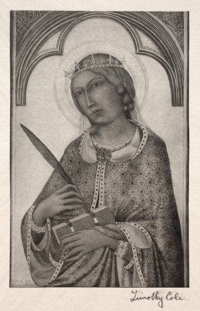 Vanhat italialaiset mestarit: Pyhä Katariina Aleksandrialainen, 1888-1892. tekijältä Timothy Cole