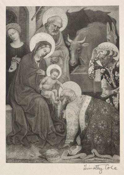 Old Italian Masters: The Adoration of the Magi, 1887. tekijältä Timothy Cole
