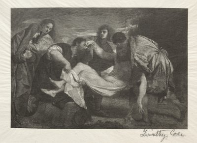 Vanhat italialaiset mestarit: The Tombment, 1889. tekijältä Timothy Cole