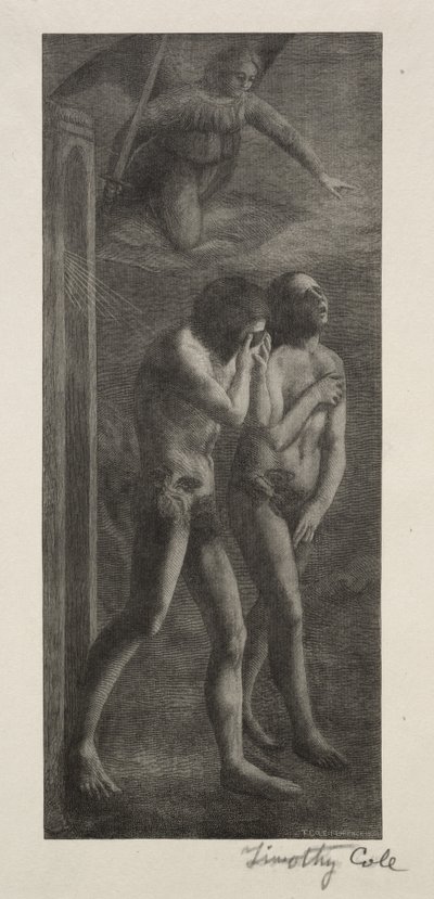 Vanhat italialaiset mestarit: Karkotus paratiisista, 1888. tekijältä Timothy Cole