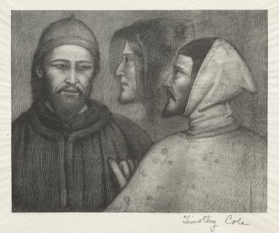 Vanhat italialaiset mestarit: Kolme päätä, 1885. tekijältä Timothy Cole