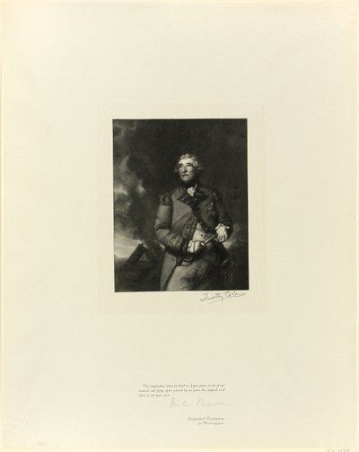 Lord Heathfieldin muotokuva Old English Mastersilta tekijältä Timothy Cole