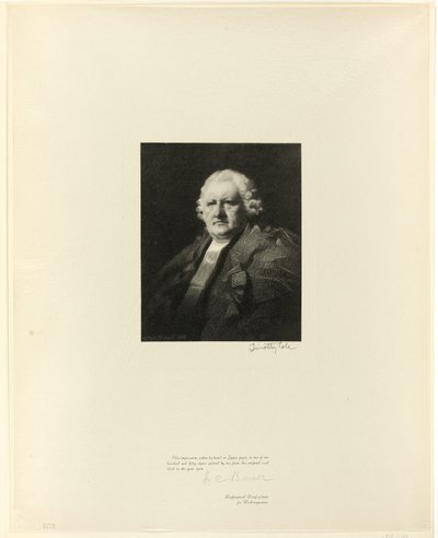 Lord Newtonin muotokuva Old English Mastersilta tekijältä Timothy Cole