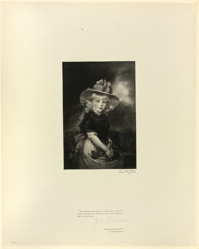 Prinsessa Sophia, George III:n tytär, Old English Mastersista tekijältä Timothy Cole