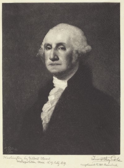 Washington tekijältä Timothy Cole after Gilbert Stuart