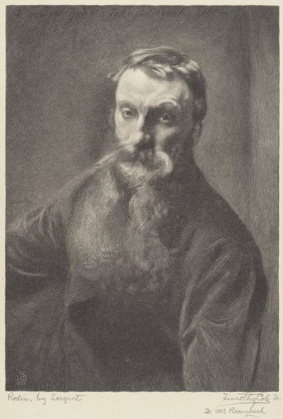 Rodin tekijältä Timothy Cole after John Singer Sargent