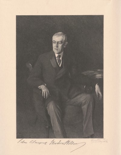 Woodrow Wilson tekijältä Timothy Cole, after John Singer Sargent
