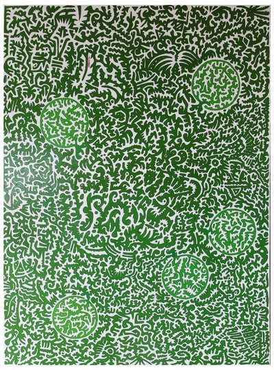 Spirit of nature, 2012, öljy puulle tekijältä Timothy Nathan Joel