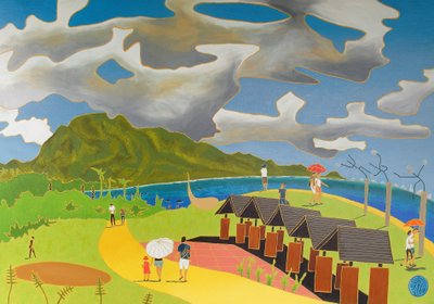 Paluu kotiin, Taitung, 2014, öljy kankaalle tekijältä Timothy Nathan Joel