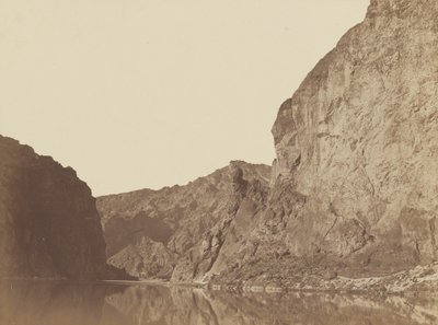 Black Canyon, Colorado-joki, Big Hornin leiristä katsottuna, #4,1871 (kuva) tekijältä Timothy O
