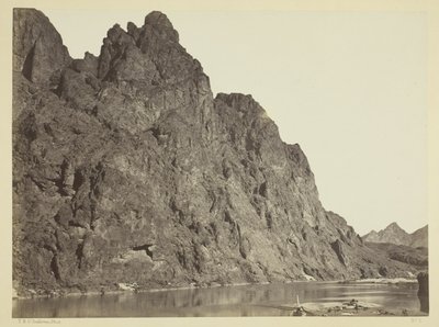 Big Hornin leiriä vastapäätä oleva jyrkänne, Black Cañon, Colorado River tekijältä Timothy O