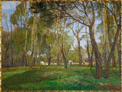 Praterin puutarha Wienissä (öljy kankaalle) tekijältä Tina Blau