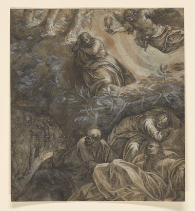 Kristus oliivipuutarhassa tekijältä Tintoretto