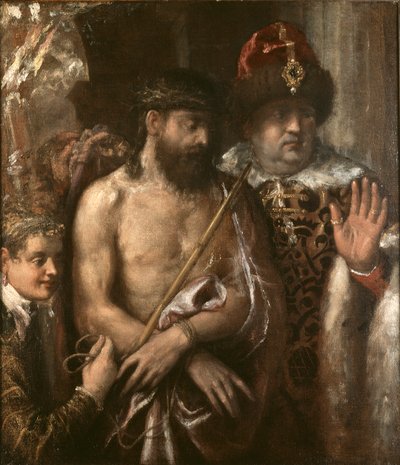 Kristus näytettiin kansalle (Ecce Homo) tekijältä Titian (Tiziano Vecellio)
