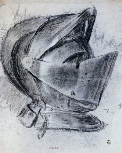 Casc de Ticià (vers 1490-1576), dibuix tekijältä Titian (c.1488 1576)