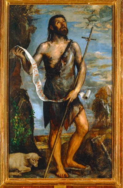 Heiliger Johannes der Täufer von Titian (c.1488-1576)
