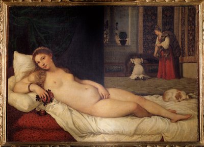 Die Venus von Urbino von Titian (c.1488-1576)