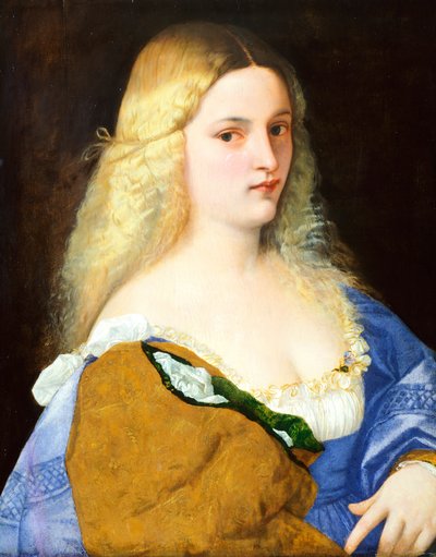 Violante, kirjoittaja Titian (n. 1490-1576), öljy kankaalle, 64x51 cm tekijältä Titian (c.1488 1576)