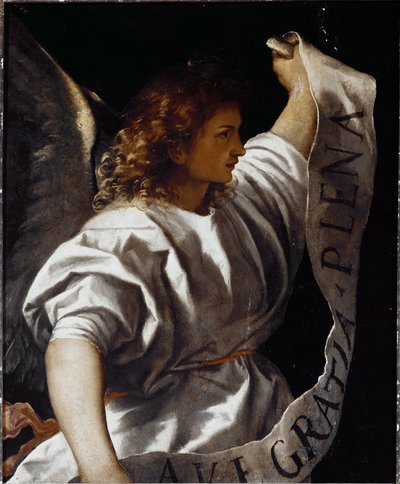 Polyptyykki Averoldi: Ilmoita enkeli tekijältä Titian (c.1488 1576)