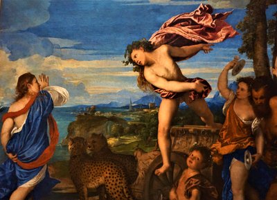Bacchus ja Ariadne tekijältä Titian