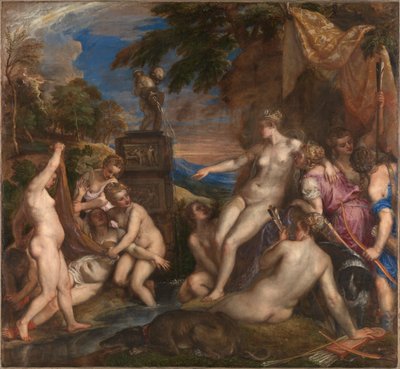 Diana ja Callisto, 1556-1559. tekijältä Titian