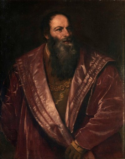 Italian kieli: Pietro Aretinon muotokuva Pietro Aretinon muotokuva tekijältä Titian