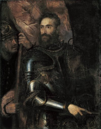 Pier Luigi Farnesen muotokuva 1503-1547, n. 1546. tekijältä Titian