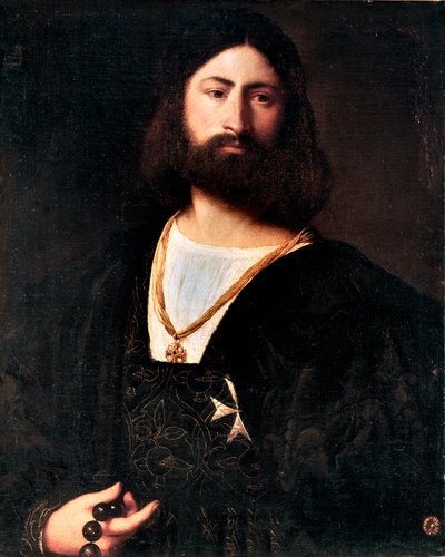 Maltan ritarin muotokuva Tiziano Vecellion maalaus nimeltä Tizian tekijältä Tiziano Vecelli