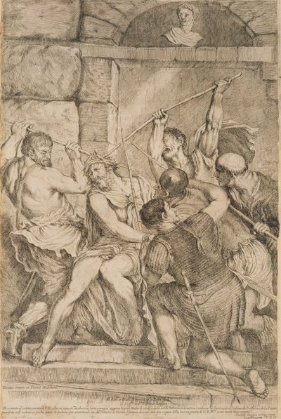 Thorns with Thorns, kaiverrus Luigi Scaramuccia (1616-80) 1675 (katso 60349) tekijältä Tiziano Vecelli