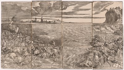 Faraon armeijan upotus Punaisellamerellä tekijältä Titian