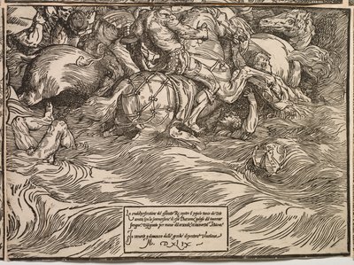 Faraon armeijan upotus Punaisellemerelle tekijältä Titian