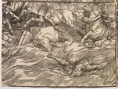 Faraon armeijan upotus Punaisellamerellä tekijältä Titian