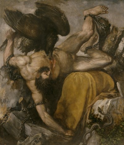 Tityos, 1548-1549 tekijältä Tiziano Vecelli