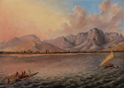 Mathwalta, Venua Levu Vitisa, Fidži, noin 1840 (öljy kankaalle) tekijältä Titian Ramsey Peale