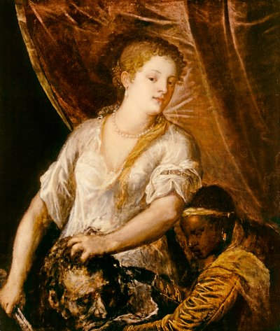 Judith Holofernesin pään kanssa, n. 1570 tekijältä Tiziano Vecelli