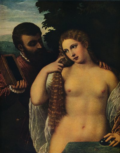 Allegoria Alfonso dEste ja Laura Dianti, 1500-luku tekijältä Tiziano Vecelli