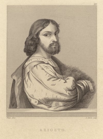 Ludovico Ariosto - italialainen runoilija (1474 1533) tekijältä Tiziano Vecelli