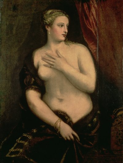 Venus pohtii heijastustaan peilissä tekijältä Tiziano Vecelli