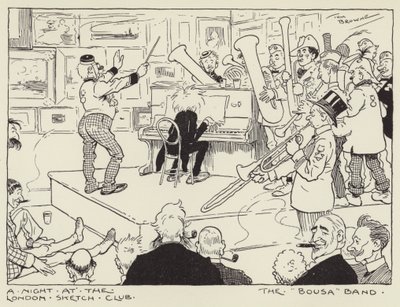 Yö London Sketch Clubissa, The Bousa Band tekijältä Tom Browne