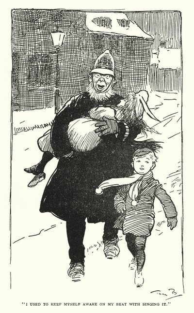 "Pidin itseni hereillä biitilläni laulamalla sitä" (litho) tekijältä Tom Browne