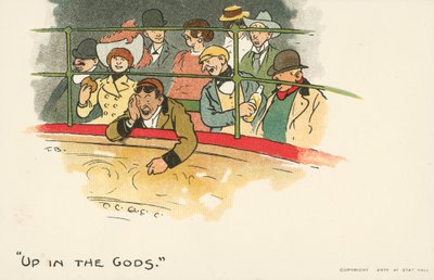 Up In The Gods (väri litho) tekijältä Tom Browne